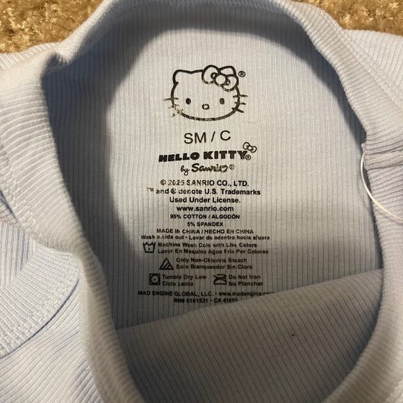 Hello Kitty Blue Tank Top with Red Accents - Picture 3 of 4